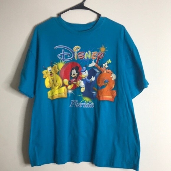 Disney Tops - Disney characters 2012 Florida graphic T-shirt size XL Mickey goofy